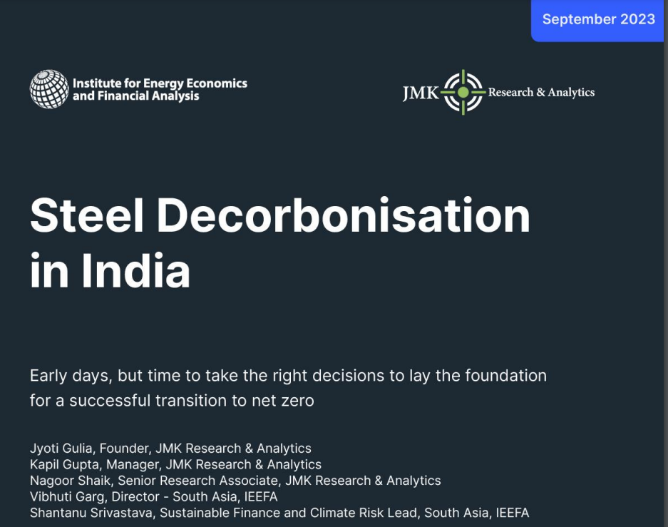 Steel Decarbonisation in India-renewable energy