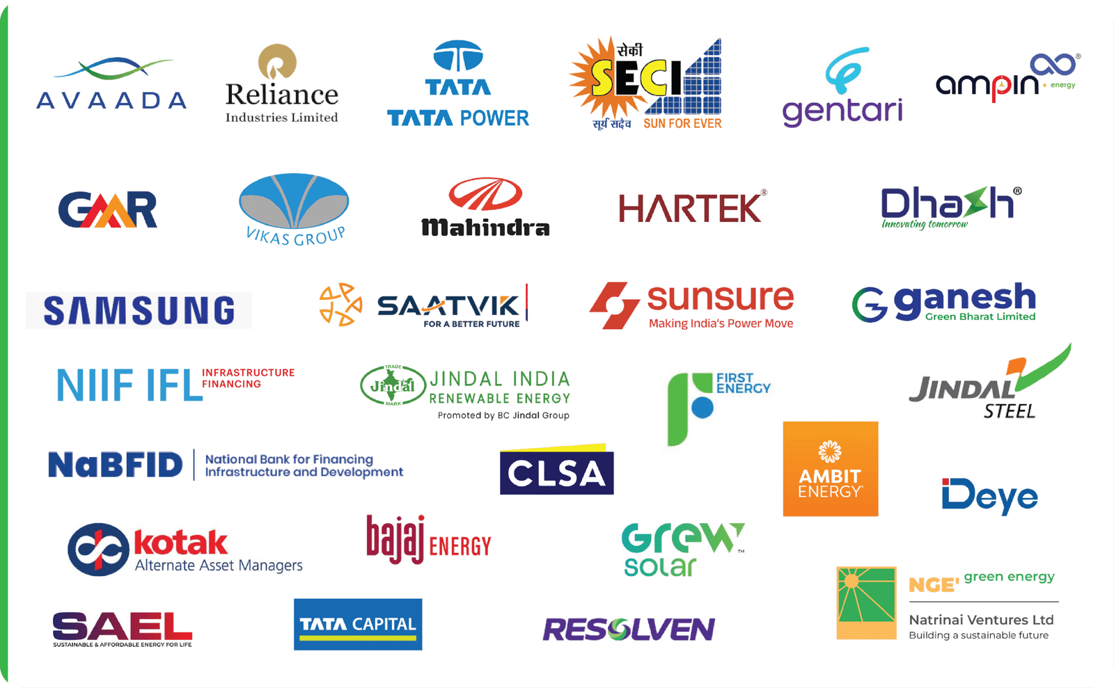 Companies participating logos