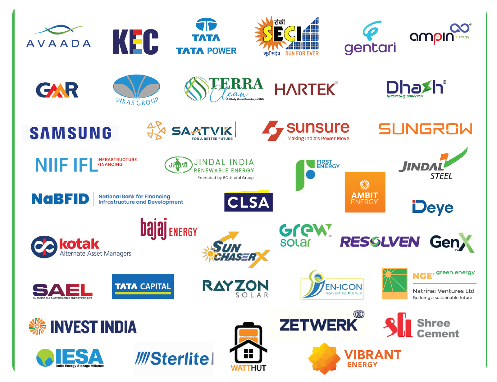 Companies participating logos