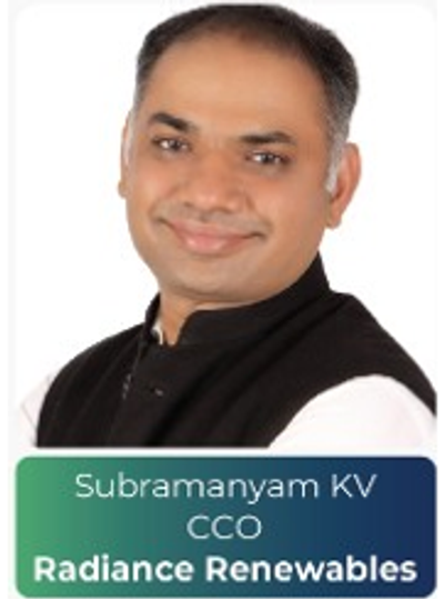 Subramanyam KV — CCO, Radiance Renewables