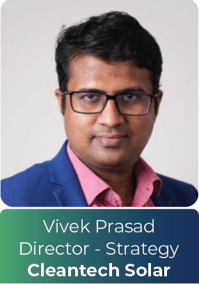Vivek Prasad — Director, Strategy, Cleantech Solar